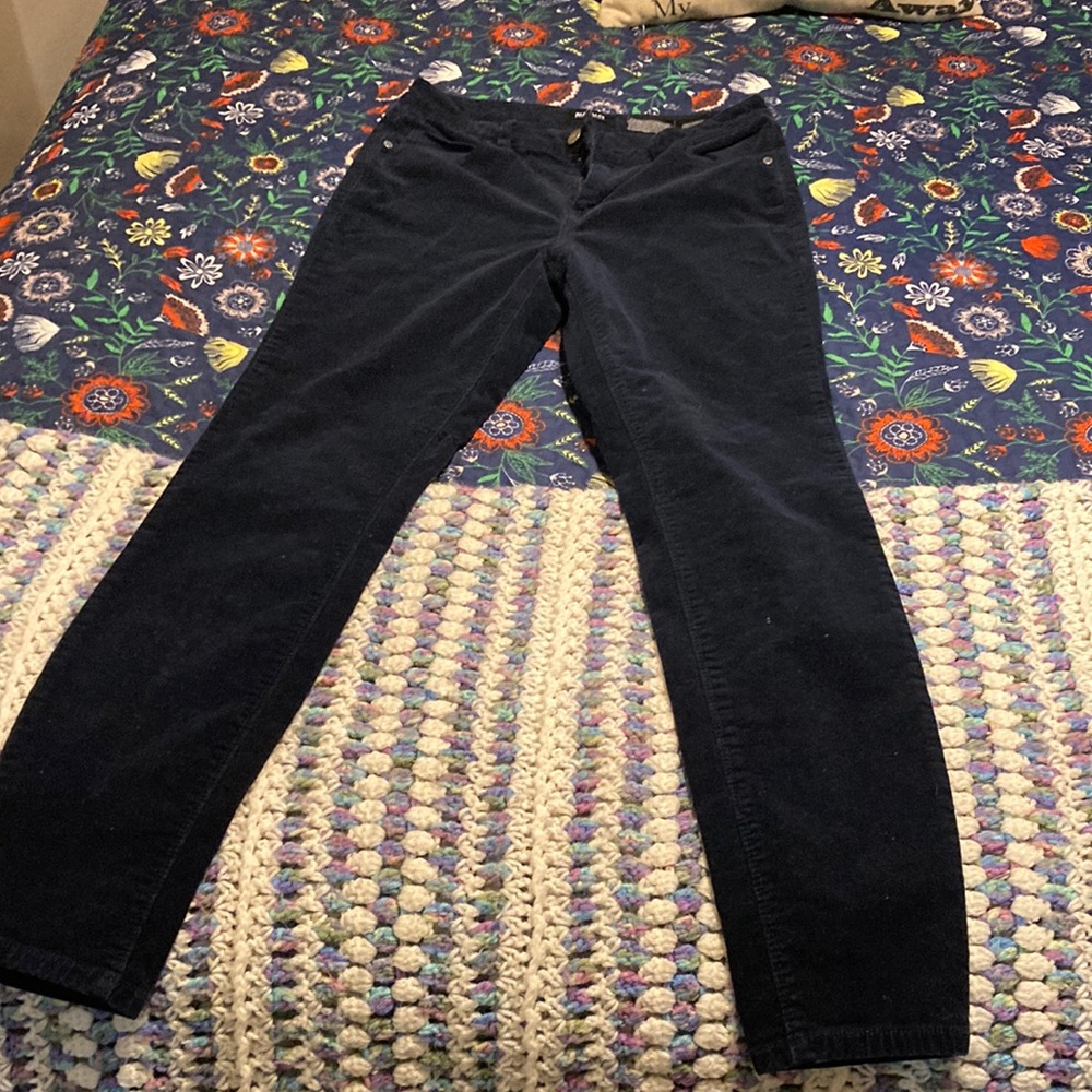 Navy corduroy pants
